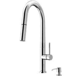 Greenwich Single-Handle Pull-Down Sprayer Kitchen Faucet With Soap Dispenser In Matte Gold -Master Locks Shop 24c31d8277883907107fab31c5182784 1800x1800