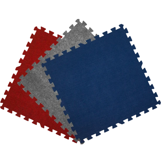 Get Rung Carpet Topped Mat With Interlocking Foam Tiles. Great Alternative To Rolled Carpet . Excellent For Trade Show, Basement Or As A Carpet Replacement Mat. (Blue, 100SQFT) 6 Get Rung Carpet Topped Mat With Interlocking Foam Tiles. Great Alternative To Rolled Carpet . Excellent For Trade Show, Basement Or As A Carpet Replacement Mat. (Blue, 100SQFT) - Image 4