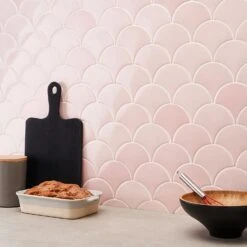 Bond Tile Riptide Rose 2.44 In. X 5 In. Fish Scale Polished Ceramic Wall Tile (48 Pieces 4.06 Sq. Ft. / Case) -Master Locks Shop 27b55a16 8fcb 4e15 9f31 c341cefacddd.f9f6f46653866e1033e2cb44abf19c40 1800x1800