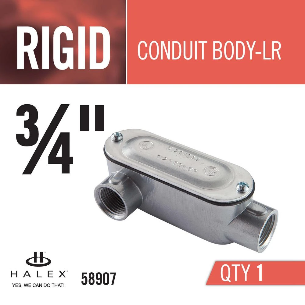 3/4 In. Rigid Type-LR Threaded Conduit Body 6 3/4 In. Rigid Type-LR Threaded Conduit Body - Image 4