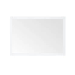 40.00 In. W X 28.00 In. H Framed Rectangular Bathroom Vanity Mirror In White