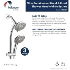 Belanger 2-Spray 8 In. Dual Shower Head And Handheld Shower Head With Body Jets In Polished Chrome -Master Locks Shop 28eda6dfd3aafb195a7612af221cdf8b 1800x1800