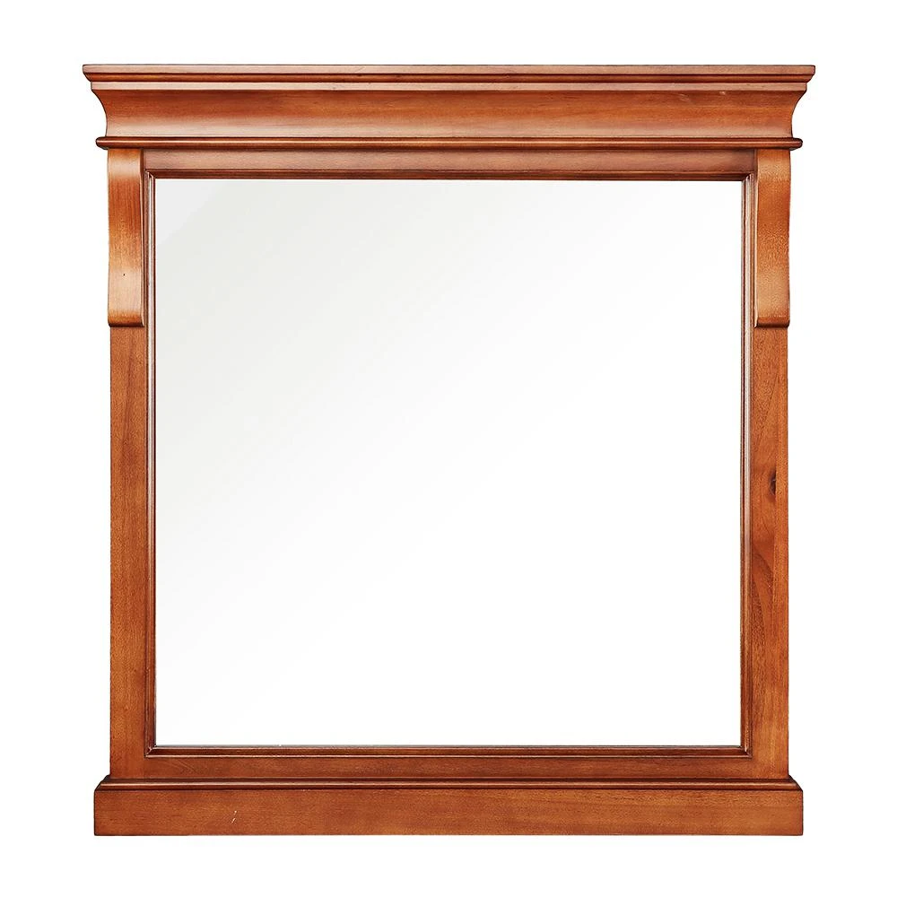 30 In. W X 32 In. H Framed Rectangular Bathroom Vanity Mirror In Warm Cinnamon 7 30 In. W X 32 In. H Framed Rectangular Bathroom Vanity Mirror In Warm Cinnamon - Image 5