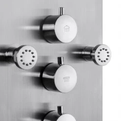 65 In. 8-Jet Shower Panel System In Stainless Steel With Adjustable Rainfall Shower Head, Handshower Wand And Tub Spout -Master Locks Shop 292755868b6d6e1a49baee229b3ca3c1 1800x1800