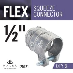 1/2 In. Flexible Metal Conduit (FMC) Squeeze Connector (3-Pack) 9 1/2 In. Flexible Metal Conduit (FMC) Squeeze Connector (3-Pack) -Master Locks Shop 2a9266a2e0dae80afb9baf0fe9315f18 1800x1800