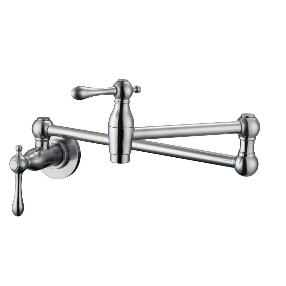 Lyndhurst Wall Mounted Pot Filler In Brushed Nickel 3 Lyndhurst Wall Mounted Pot Filler In Brushed Nickel