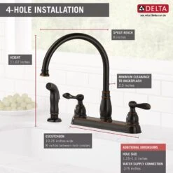 Windemere 2-Handle Standard Kitchen Faucet With Side Sprayer In Oil Rubbed Bronze -Master Locks Shop 2b9454adf969844697034c81363cfbe1 1800x1800
