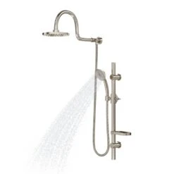 AquaRain 3-Spray Retrofit Shower System With Handshower & Showerhead Combo & Wall Bar Shower Kit In Brushed Nickel -Master Locks Shop 2c555262e9ab6db8e7559dc7745f6983 1800x1800