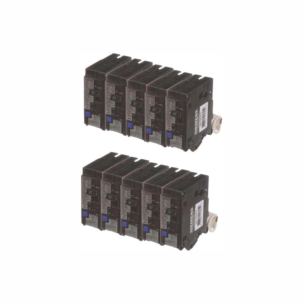 20 Amp Single Pole Combination AFCI Circuit Breakers (10-Pack) 3 20 Amp Single Pole Combination AFCI Circuit Breakers (10-Pack)
