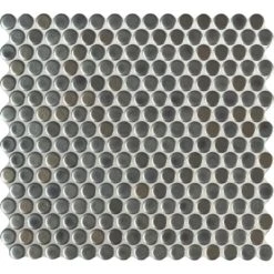 MSI Penny Round Nero 12.32 In. X 11.38 In. X 6mm Matte Porcelain Mesh-Mounted Mosaic Tile (14.4 Sq. Ft./case) -Master Locks Shop 2ed520db07f8c54b3a3e2bb69a1438d6 1800x1800