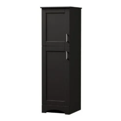 MagickWoods Elements Brighton 18"W X 22"D X 60"H Dark Chocolate Linen Cabinet -Master Locks Shop 30204 rightview mw 1800x1800
