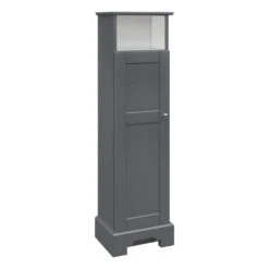 MagickWoods Windsor 13"W X 10"D X 47"H Graphite Gray Linen Cabinet -Master Locks Shop 30325 qlvrev mw 1800x1800