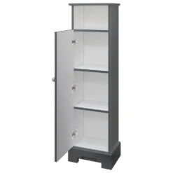 MagickWoods Windsor 13"W X 10"D X 47"H Graphite Gray Linen Cabinet -Master Locks Shop 30325 rovrev mw 1800x1800
