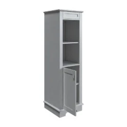 MagickWoods Windermere 17"W X 18"D X 60"H Cloud Gray Linen Cabinet -Master Locks Shop 30343 lovrev1 mw 1800x1800