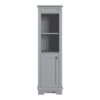MagickWoods Windermere 17"W X 18"D X 60"H Cloud Gray Linen Cabinet -Master Locks Shop 30343 mirev1 mw 1800x1800