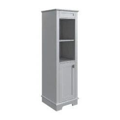 MagickWoods Windermere 17"W X 18"D X 60"H Cloud Gray Linen Cabinet -Master Locks Shop 30343 qlvrev1 mw 1800x1800