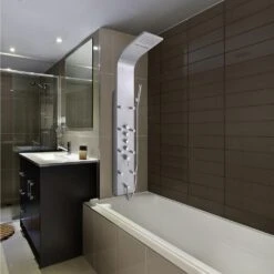 65 In. 8-Jet Rainfall Shower Panel System With Rainfall Waterfall Shower Head And Shower Wand In Stainless Steel 29 65 In. 8-Jet Rainfall Shower Panel System With Rainfall Waterfall Shower Head And Shower Wand In Stainless Steel -Master Locks Shop 308a1008c9832ca171757b48b34f5cdb 1800x1800