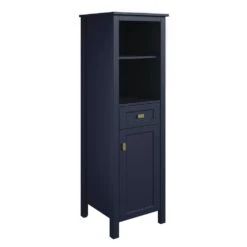 MagickWoods Montgomery 19"W X 18-1/2"D X 60"H Midnight Blue Linen Cabinet 19 MagickWoods Montgomery 19"W X 18-1/2"D X 60"H Midnight Blue Linen Cabinet -Master Locks Shop 31019 qlv mw 1800x1800