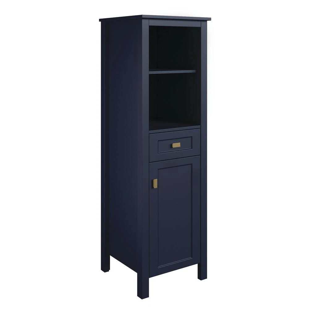MagickWoods Montgomery 19"W X 18-1/2"D X 60"H Midnight Blue Linen Cabinet 4 MagickWoods Montgomery 19"W X 18-1/2"D X 60"H Midnight Blue Linen Cabinet - Image 2