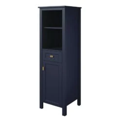MagickWoods Montgomery 19"W X 18-1/2"D X 60"H Midnight Blue Linen Cabinet 20 MagickWoods Montgomery 19"W X 18-1/2"D X 60"H Midnight Blue Linen Cabinet -Master Locks Shop 31019 qrv mw 1800x1800