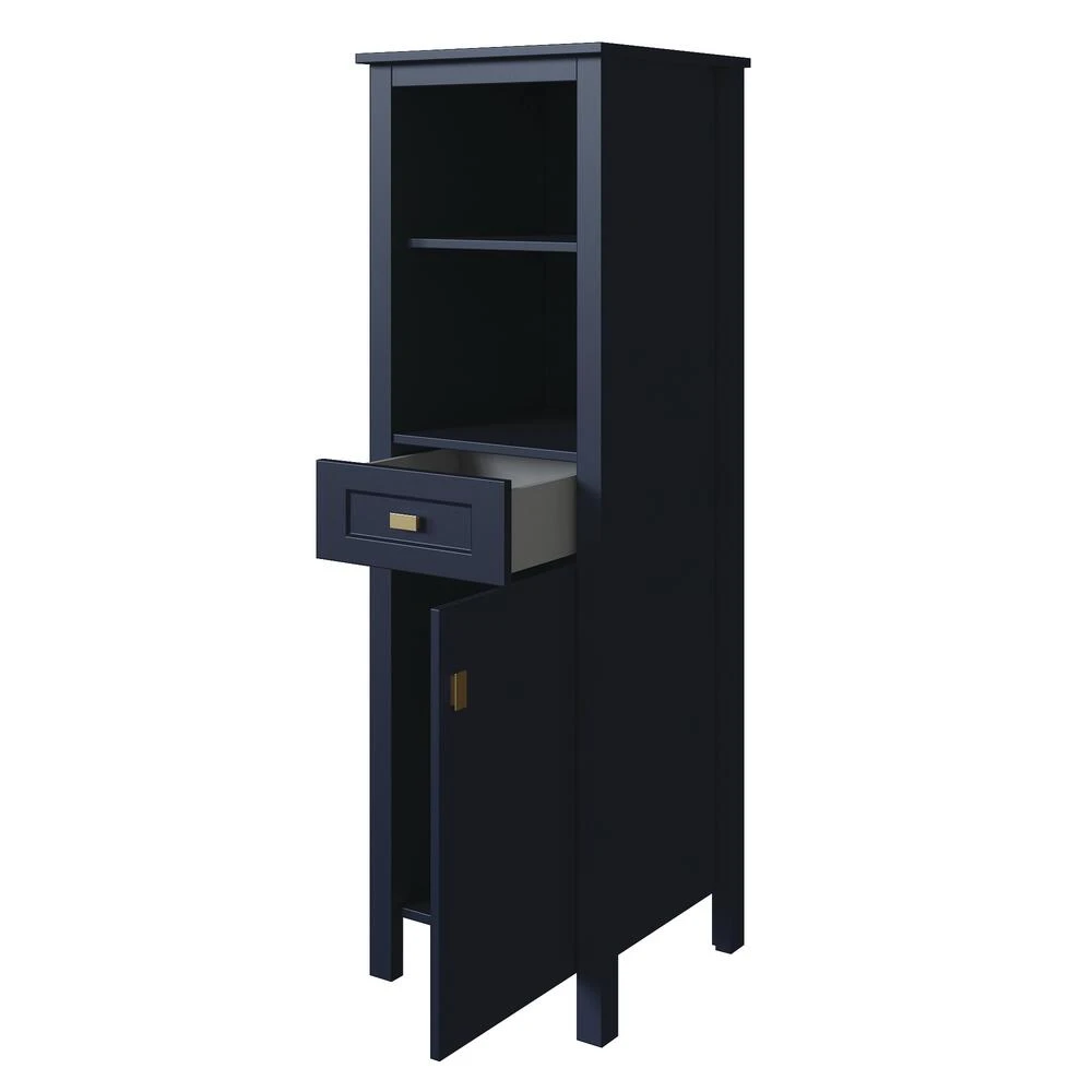 MagickWoods Montgomery 19"W X 18-1/2"D X 60"H Midnight Blue Linen Cabinet 14 MagickWoods Montgomery 19"W X 18-1/2"D X 60"H Midnight Blue Linen Cabinet - Image 12
