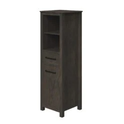 MagickWoods Allerton 19"W X 18-1/2"D X 60"H Smoked Gray Linen Cabinet -Master Locks Shop 31024 qrv mw 1800x1800
