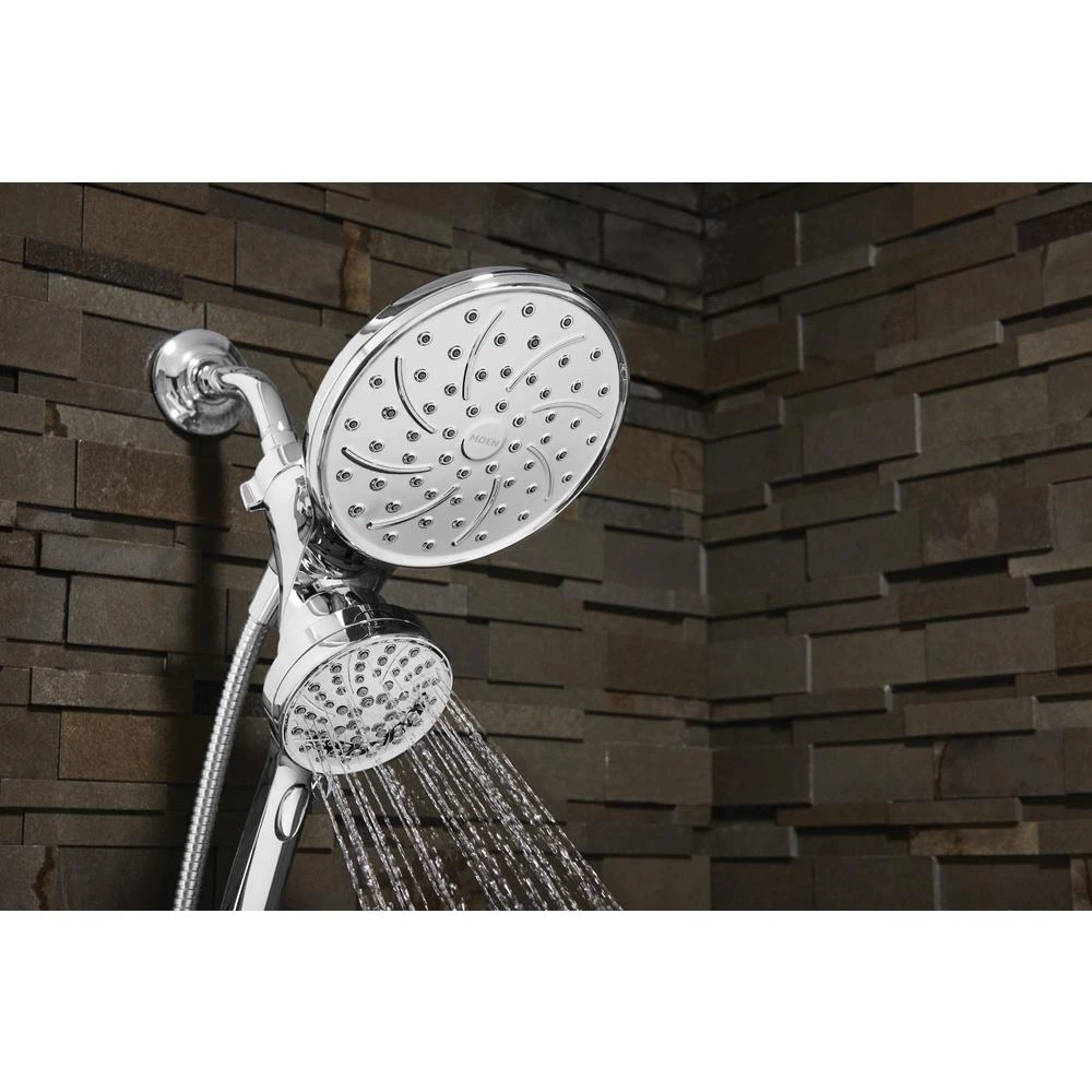 Attract 6-spray 6.75 In. Dual Shower Head And Handheld Shower Head In Chrome 7 Attract 6-spray 6.75 In. Dual Shower Head And Handheld Shower Head In Chrome - Image 5