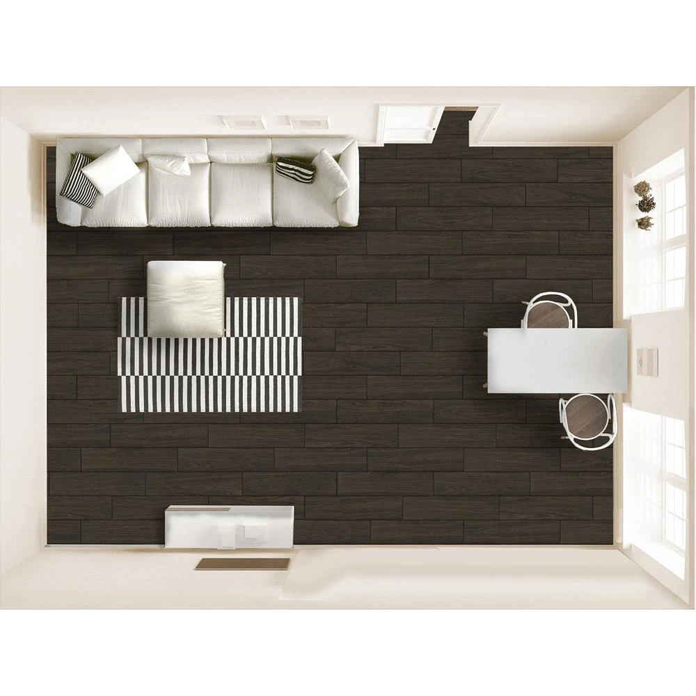 Florida Tile Home Collection Burlington Walnut 6 In. X 24 In. Porcelain Floor And Wall Tile (448 Sq. Ft./ Pallet) 8 Florida Tile Home Collection Burlington Walnut 6 In. X 24 In. Porcelain Floor And Wall Tile (448 Sq. Ft./ Pallet) - Image 6