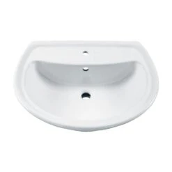 American Standard Cadet 6 In. Pedestal Sink Basin With Center Hole Only In White