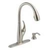 DeLuca Single-Handle Pull-Down Sprayer Kitchen Faucet With ShieldSpray Technology And Soap Dispenser In Stainless 1 DeLuca Single-Handle Pull-Down Sprayer Kitchen Faucet With ShieldSpray Technology And Soap Dispenser In Stainless -Master Locks Shop 32f8b1b20d0f704ca9f56f879f0ff498 1800x1800