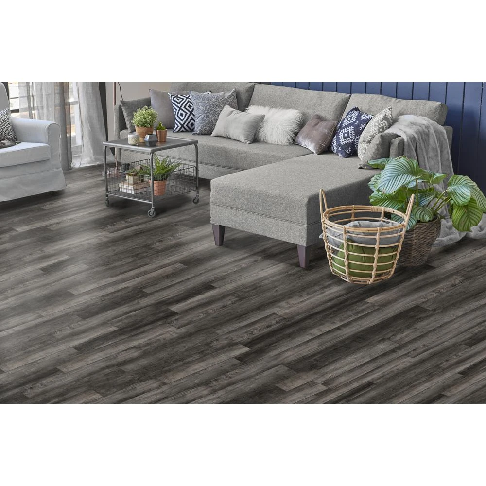 Home Decorators Collection Cambridge Gray 12mm Thick X 6.1 In. Wide X 47.64 In. Length Laminate Flooring (14.13 Sq. Ft. / Case) 6 Home Decorators Collection Cambridge Gray 12mm Thick X 6.1 In. Wide X 47.64 In. Length Laminate Flooring (14.13 Sq. Ft. / Case) - Image 4