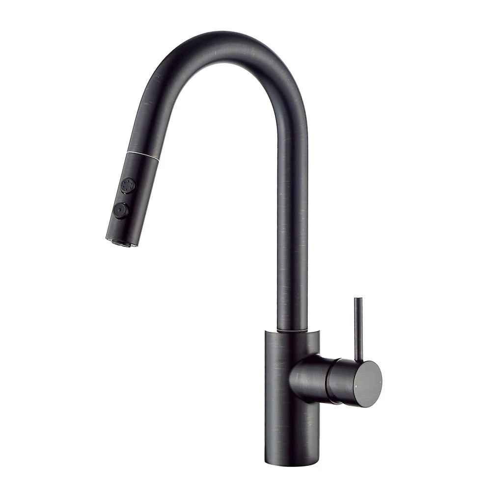 Single-Handle Pull-Down Sprayer Kitchen Faucet With 2-Function Sprayhead In Matte Black 6 Single-Handle Pull-Down Sprayer Kitchen Faucet With 2-Function Sprayhead In Matte Black - Image 4
