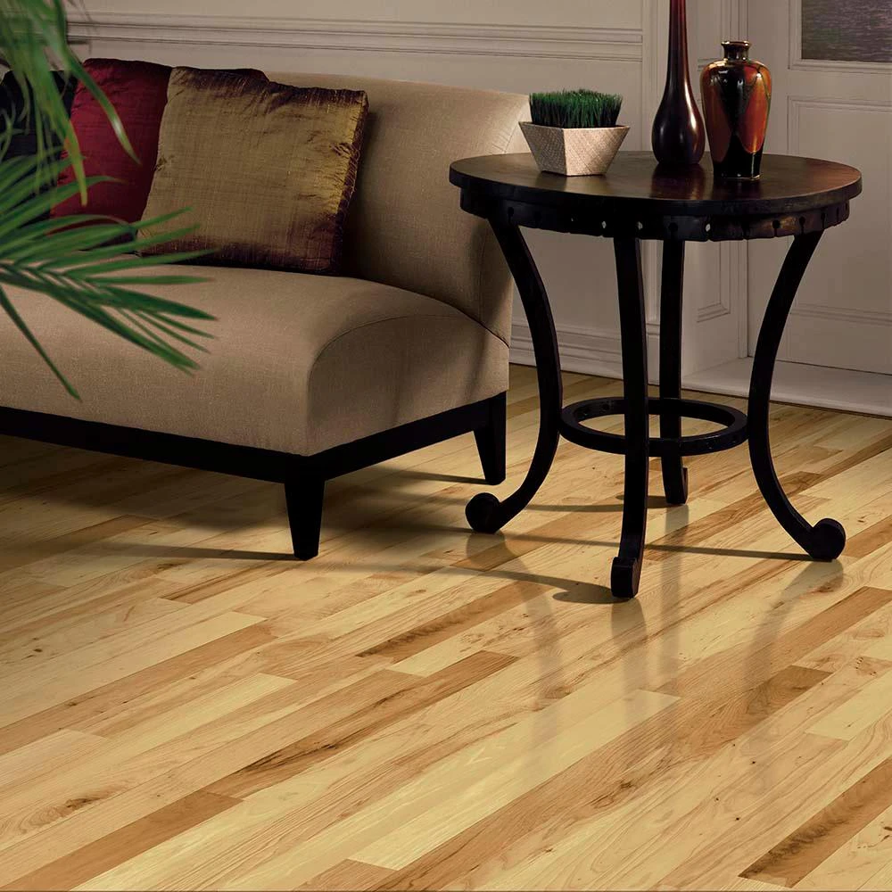 Bruce Country Natural Hickory 3/4 In. Thick X 3-1/4 In. Wide X Varying Length Solid Hardwood Flooring (22 Sq. Ft. / Case) 4 Bruce Country Natural Hickory 3/4 In. Thick X 3-1/4 In. Wide X Varying Length Solid Hardwood Flooring (22 Sq. Ft. / Case) - Image 2