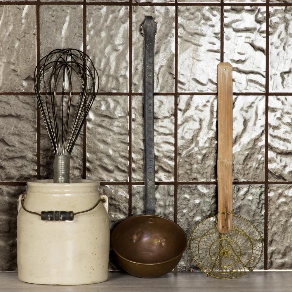 ABOLOS Metallics Amber Bay Brown Subway 3 In. X 6 In. Glossy Glass Wall Tile (1 Sq. Ft./Pack) 7 ABOLOS Metallics Amber Bay Brown Subway 3 In. X 6 In. Glossy Glass Wall Tile (1 Sq. Ft./Pack) - Image 5