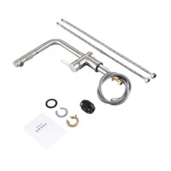Single-Handle Pull Out Sprayer Kitchen Faucet In Brushed Nickel -Master Locks Shop 3889e05f2e6c6d3248ec46829d19c9aa 1800x1800