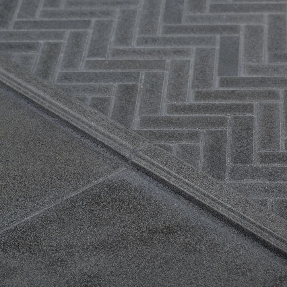 Jeffrey Court Basalt Herringbone Gray 11 In. X 10 In. X 8 Mm Honed Basalt Mosaic Wall/Floor Tile 7 Jeffrey Court Basalt Herringbone Gray 11 In. X 10 In. X 8 Mm Honed Basalt Mosaic Wall/Floor Tile - Image 5