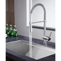 Carriage Single Handle Standard Kitchen Faucet In Brushed Nickel 25 Carriage Single Handle Standard Kitchen Faucet In Brushed Nickel -Master Locks Shop 3a2616e824c7718e385cf4d6a120c1f0 1800x1800