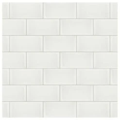 Merola Tile Santorini Biselado Blanco 4 In. X 7-7/8 In. Ceramic Subway Wall Tile (12 Sq. Ft. / Case)