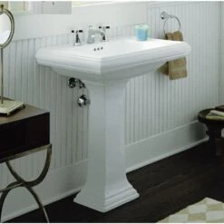 KOHLER Memoirs Classic Ceramic Pedestal Bathroom Sink In White With Overflow Drain -Master Locks Shop 3c655823b8118bf3e3185c86d592c366 1800x1800