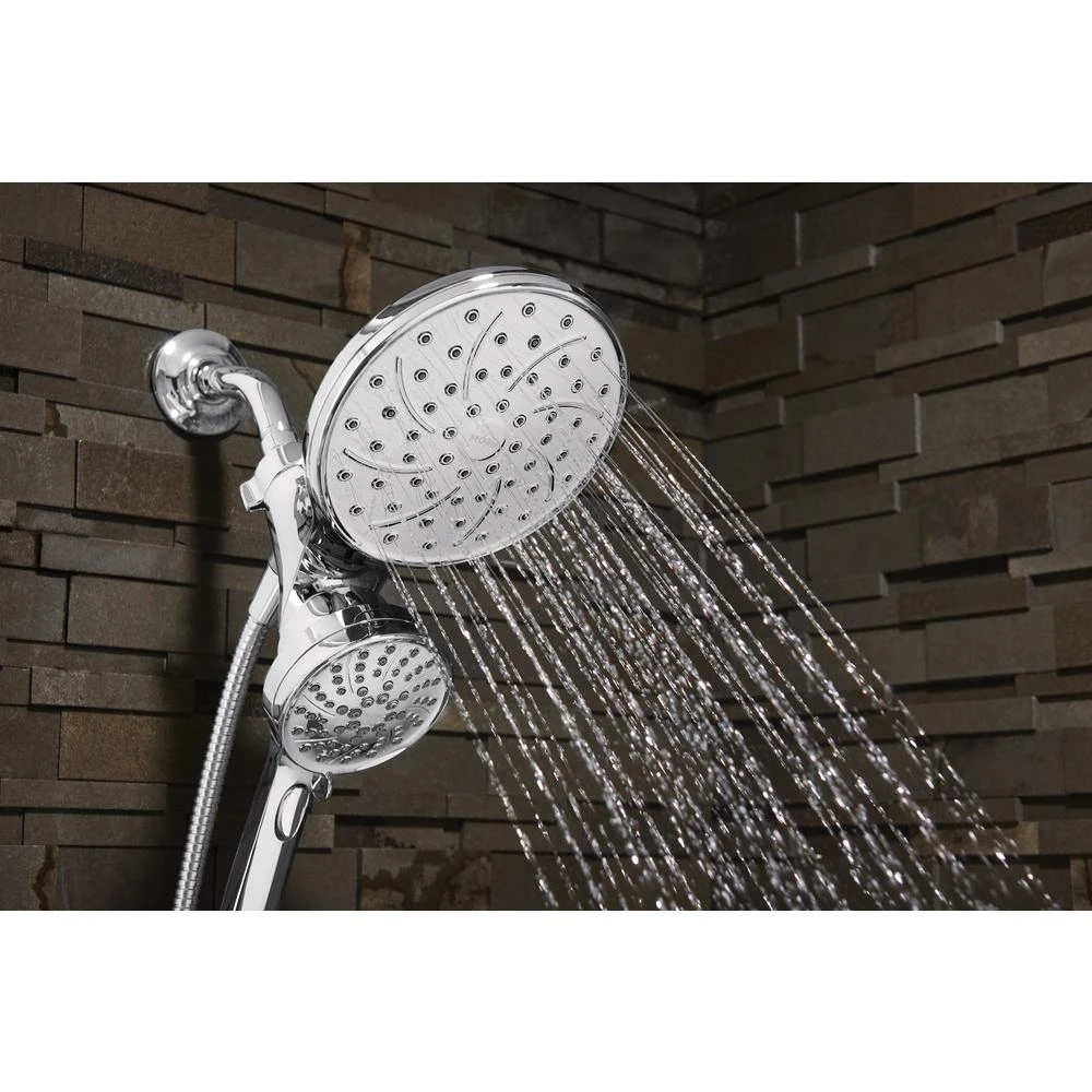 Attract 6-spray 6.75 In. Dual Shower Head And Handheld Shower Head In Chrome 5 Attract 6-spray 6.75 In. Dual Shower Head And Handheld Shower Head In Chrome - Image 3