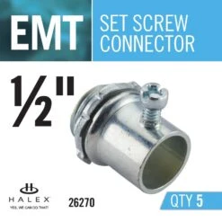 1/2 In. Electrical Metallic Tube (EMT) Set-Screw Connectors (5-Pack) -Master Locks Shop 3d3e3ec86024fb021d8dcadd5d83943f 1800x1800