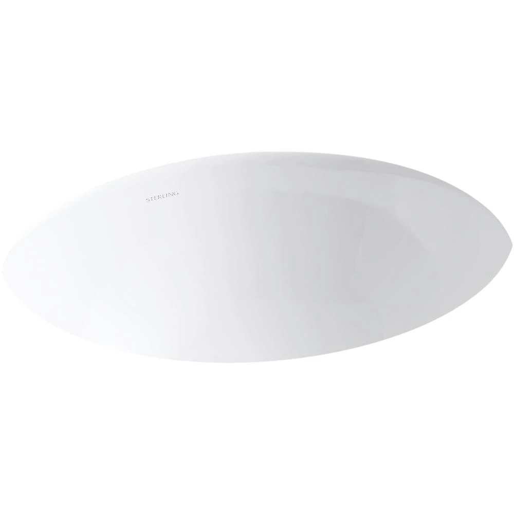 STERLING Wescott Under-Mounted Vitreous China Bathroom Sink In White With Overflow Drain 5 STERLING Wescott Under-Mounted Vitreous China Bathroom Sink In White With Overflow Drain - Image 3