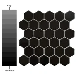 Merola Tile Metro Hex 2 In. Glossy Black 11-1/8"x12-5/8" X 7 Mm Porcelain Mosaic Tile (9.64 Sq. Ft. / Case) -Master Locks Shop 3e7f51b3258d50c7d188ba1fe58e06b1 1800x1800
