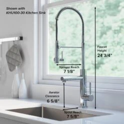 Artec Pro Single-Handle Pull-Down Sprayer Kitchen Faucet With Pot Filler In Matte Black/Black Stainless Steel -Master Locks Shop 3e7fdd71534aa40bea47cfa83249a029 1800x1800