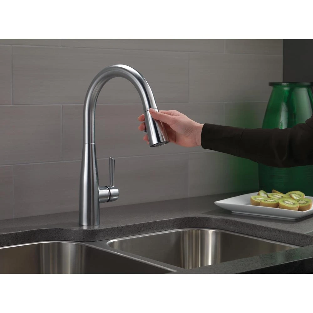 Essa Single-Handle Pull-Down Sprayer Kitchen Faucet With MagnaTite Docking In Arctic Stainless 6 Essa Single-Handle Pull-Down Sprayer Kitchen Faucet With MagnaTite Docking In Arctic Stainless - Image 4