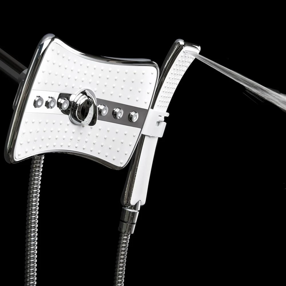 4-spray 9 In. Dual Shower Head And Handheld Shower Head In Chrome 8 4-spray 9 In. Dual Shower Head And Handheld Shower Head In Chrome - Image 6