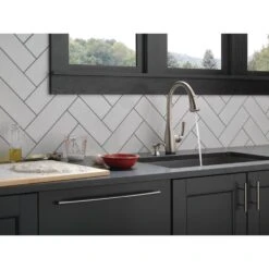 Dominic Single-Handle Pull-Down Sprayer Kitchen Faucet With Touch2O & ShieldSpray Technology In SpotShield Stainless 24 Dominic Single-Handle Pull-Down Sprayer Kitchen Faucet With Touch2O & ShieldSpray Technology In SpotShield Stainless -Master Locks Shop 3fb392dca9023406aa66a35f754f0fcc 1800x1800