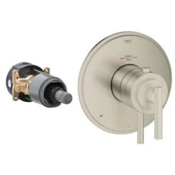 GROHE Brushed Nickel Lever Shower Handle