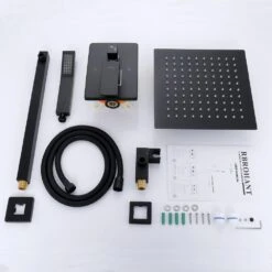 1-spray 10 In. High PressureDual Shower Head And Handheld Shower Head In Matte Black -Master Locks Shop 404050f108f9bea50a35f885851c4ef0 1800x1800