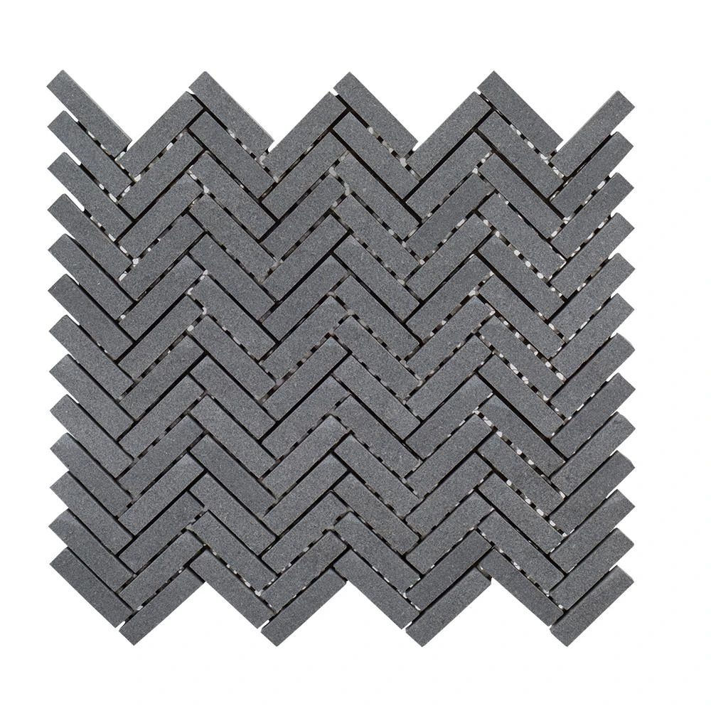 Jeffrey Court Basalt Herringbone Gray 11 In. X 10 In. X 8 Mm Honed Basalt Mosaic Wall/Floor Tile 3 Jeffrey Court Basalt Herringbone Gray 11 In. X 10 In. X 8 Mm Honed Basalt Mosaic Wall/Floor Tile